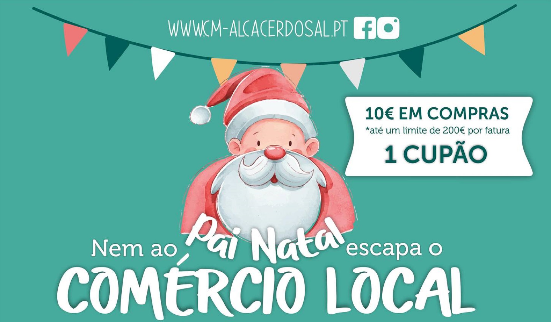 Município vai proceder à extração dos cupões relativos à iniciativa “Nem ao Pai Natal...