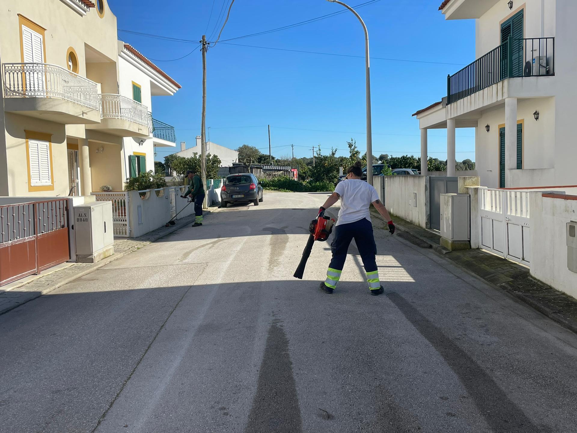 Município intervém na limpeza do espaço público