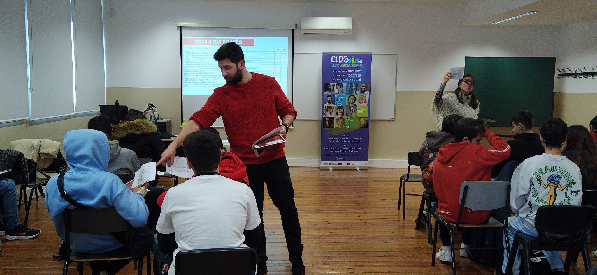 “AMAR SEM MEDO” no Agrupamento de Escolas de Alcácer do Sal hoje