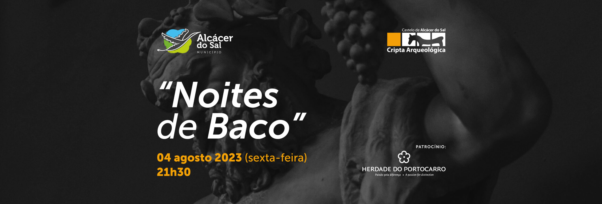 “Noites de Baco” dia 4 de agosto na Cripta Arqueológica do Castelo de Alcácer