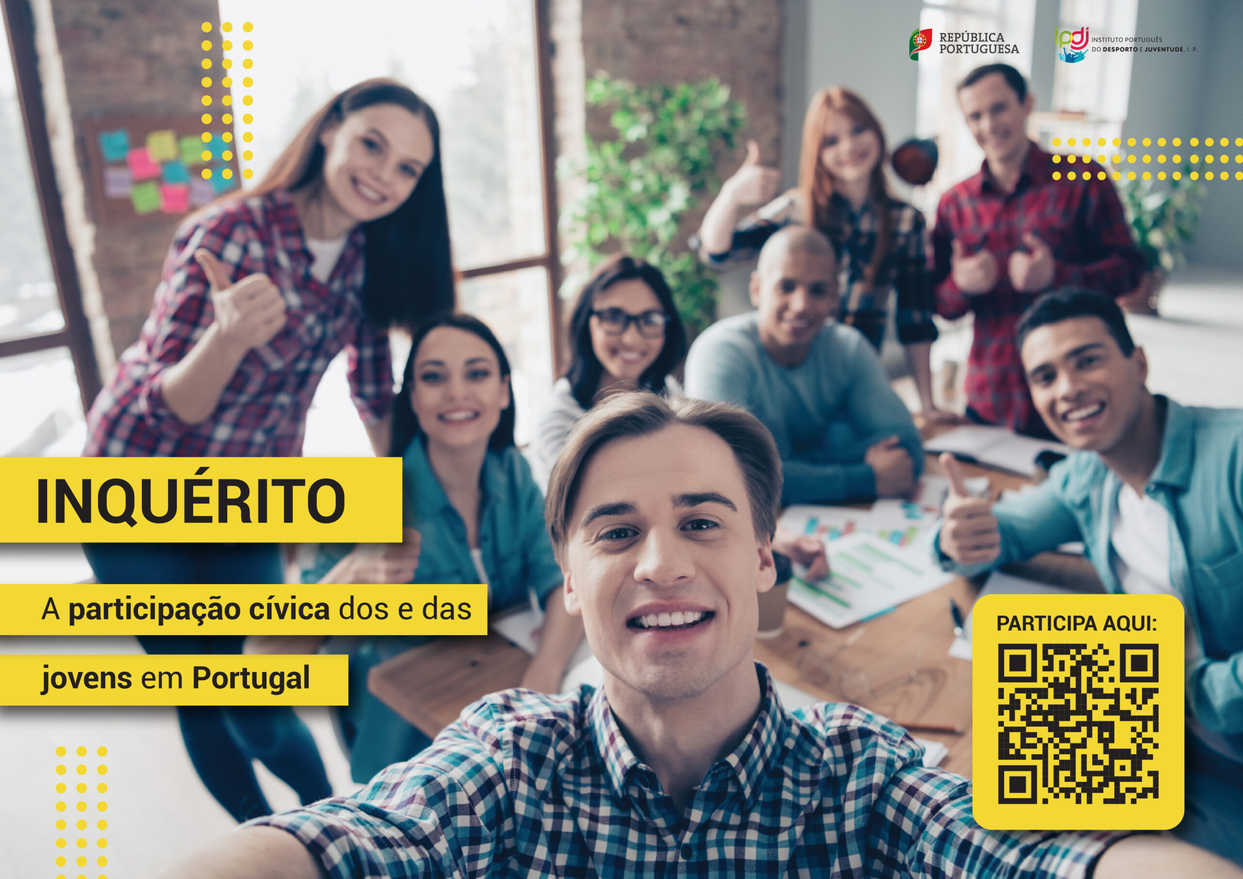 Linhas Estratégicas para a Promoção da Participação Jovem convida a preenchimento de inquérito