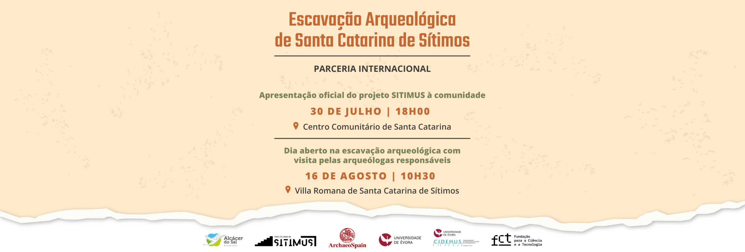 Projeto SITIMUS vai ser apresentado à comunidade e proporciona dia aberto na escavação da Vill...