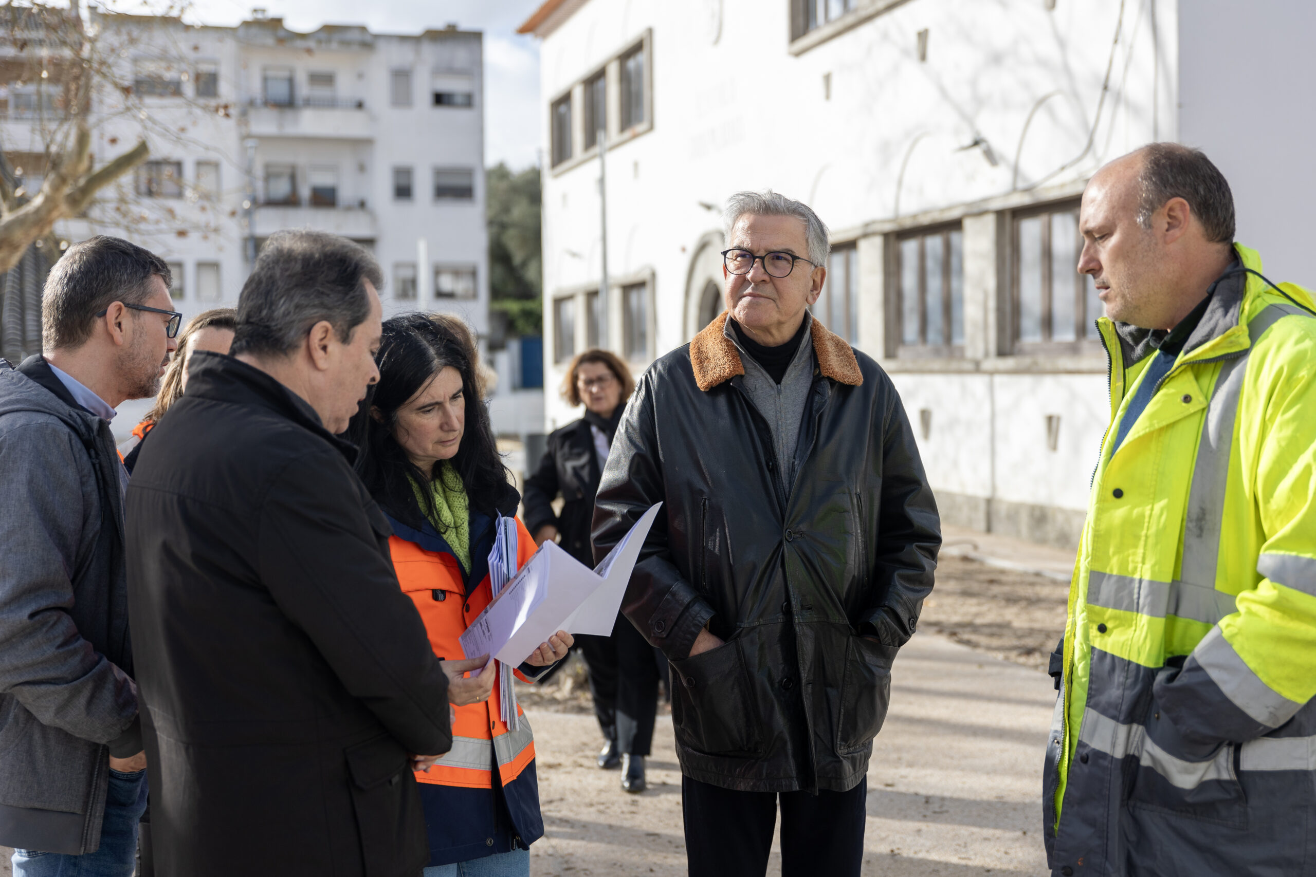 Executivo Municipal permanente visitou obra da Escola dos Telheiros, que se encontra na fase final