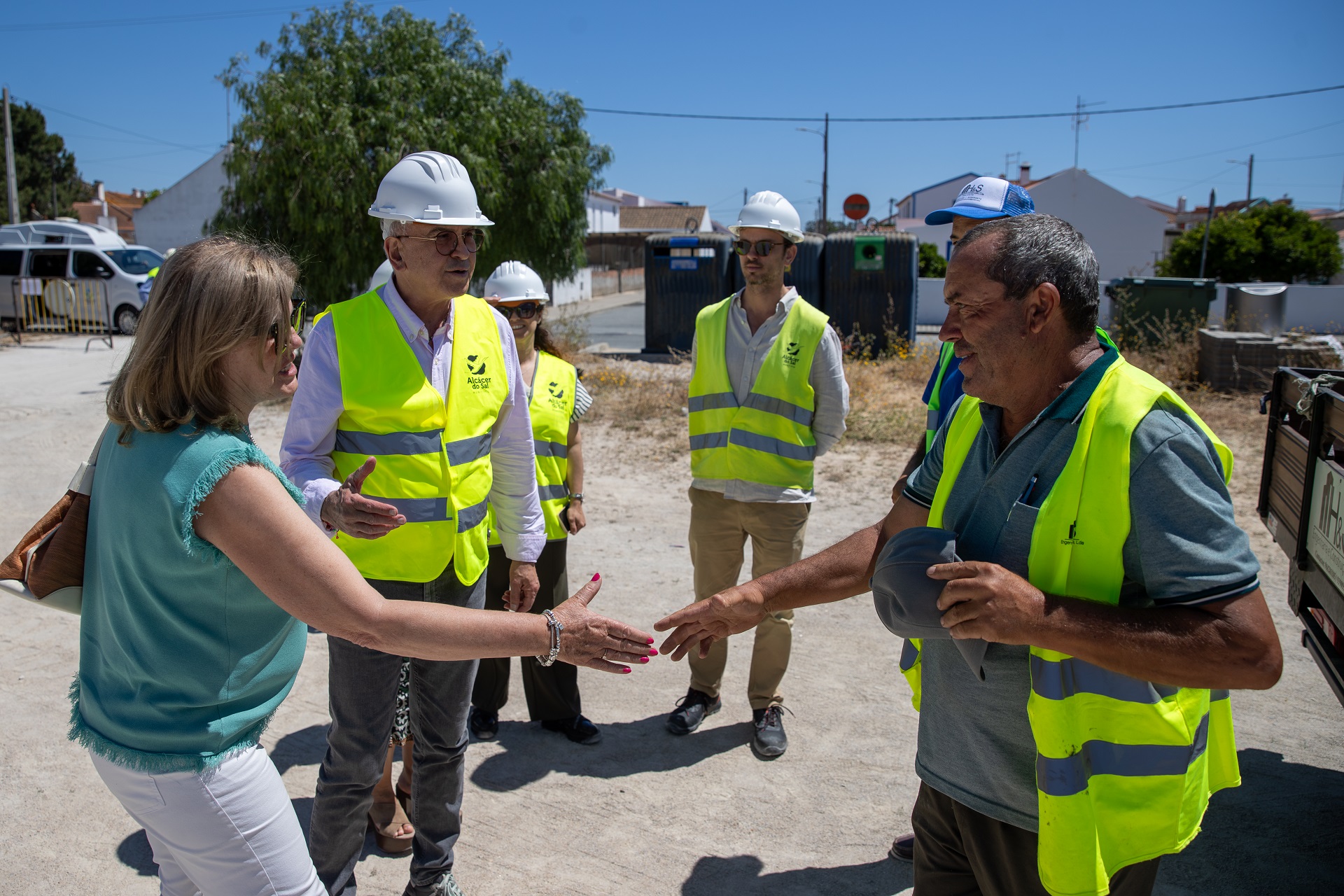 Executivo permanente visitou obras em curso na Freguesia da Comporta
