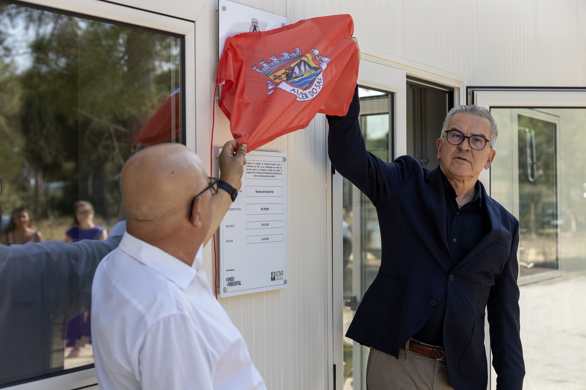 Novo Centro de Recolha Oficial de Animais de Companhia de Alcácer do Sal foi inaugurado pelo Exe...