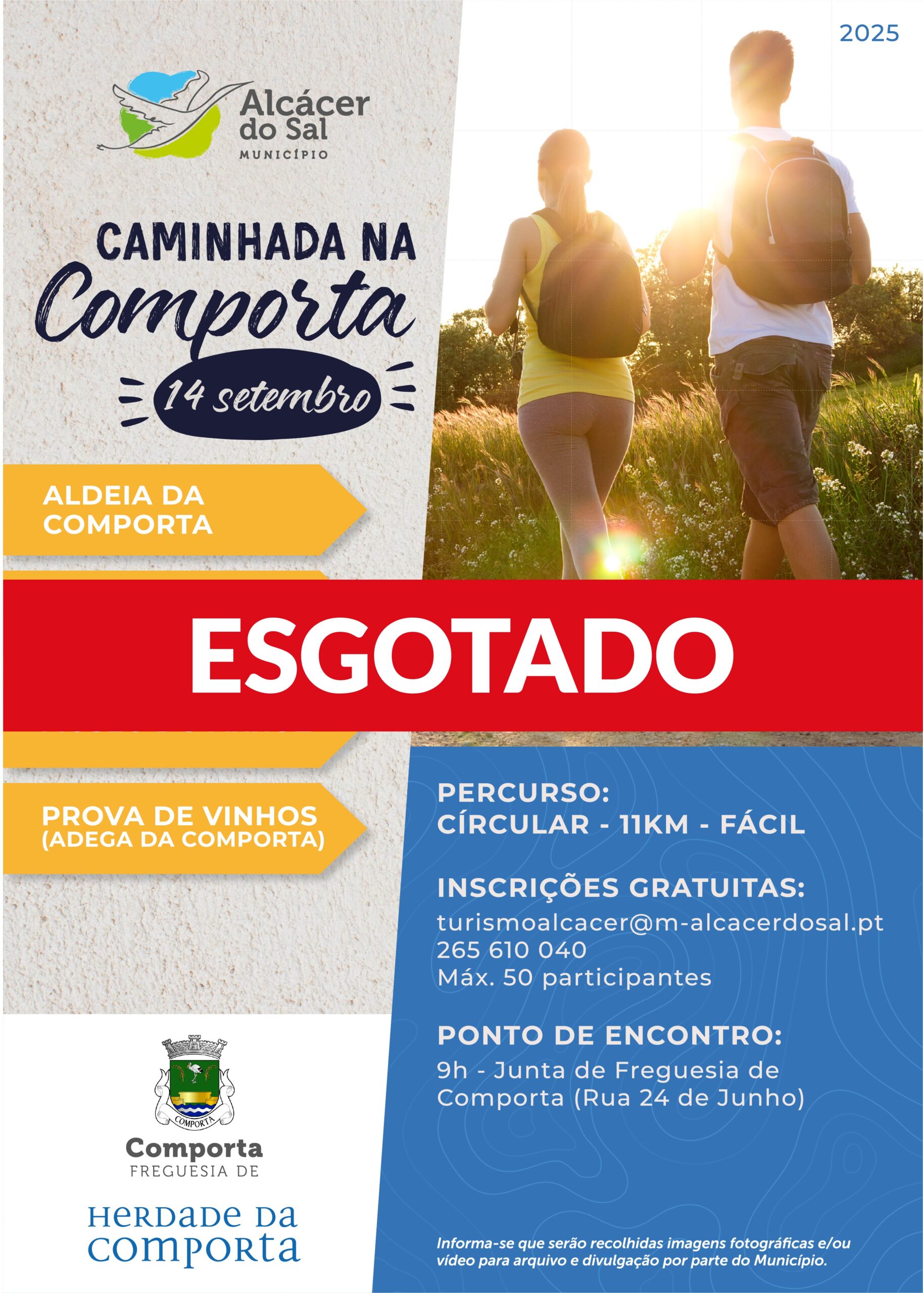 Cartaz Esgotado_Caminhada Comporta
