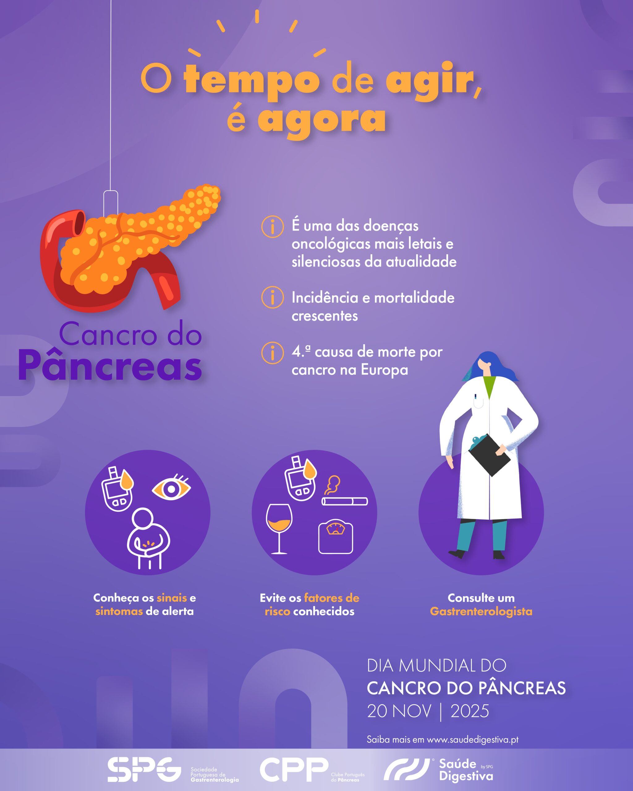 Município associa-se a campanha de sensibilização para prevenção do cancro do pâncreas
