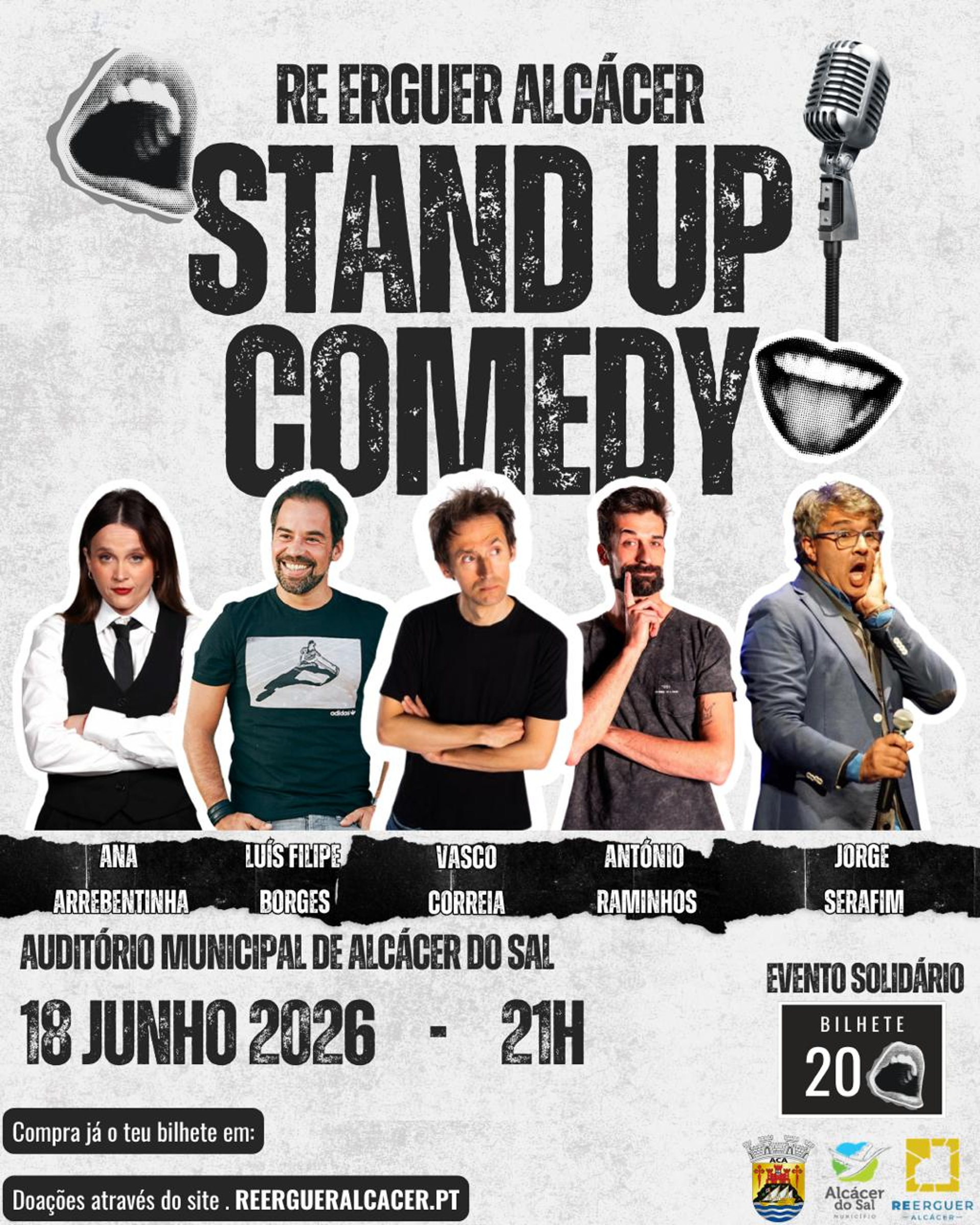 Stand Up comedy 18 junho. REERGUER ALCACER